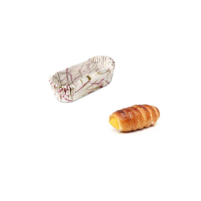 Pirottino marmorizzato ovale vuoto e cannolo 
