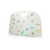 Sacchetto busta porta colomba bianco con elementi colorati e fiocco bianco 