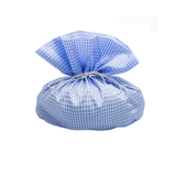 Sacchetto a quadri di tela per colomba pasquale 