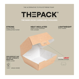 Istruzioni e descrizione di scatola cartone colore avana per panino 