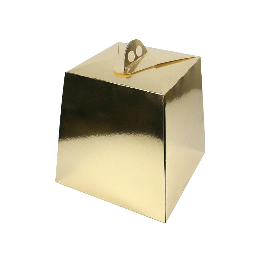 Scatola per panettone dorata 