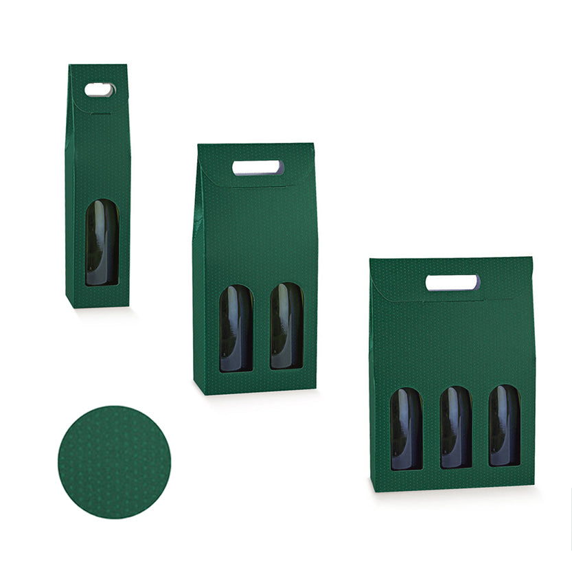 Scatole di cartone, vedi, per bottiglie di vino, da uno, da due e da tre 