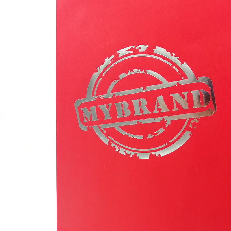 Dettaglio shopper personalizzata color rosso