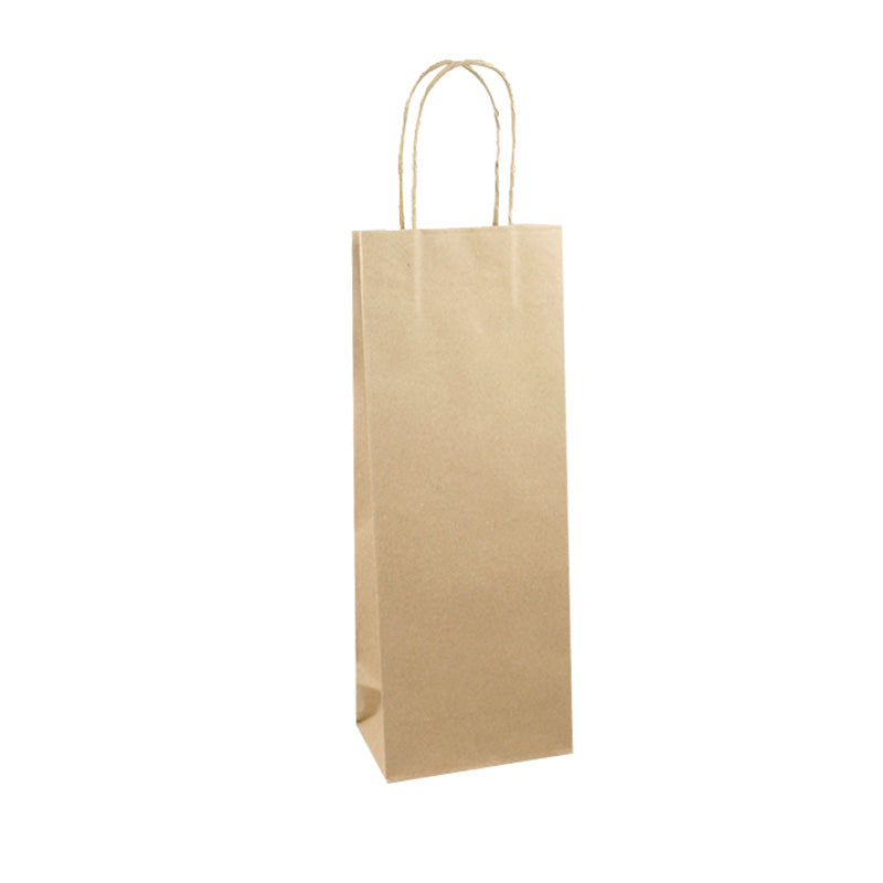 Shopper di carta per una bottiglia di vino
