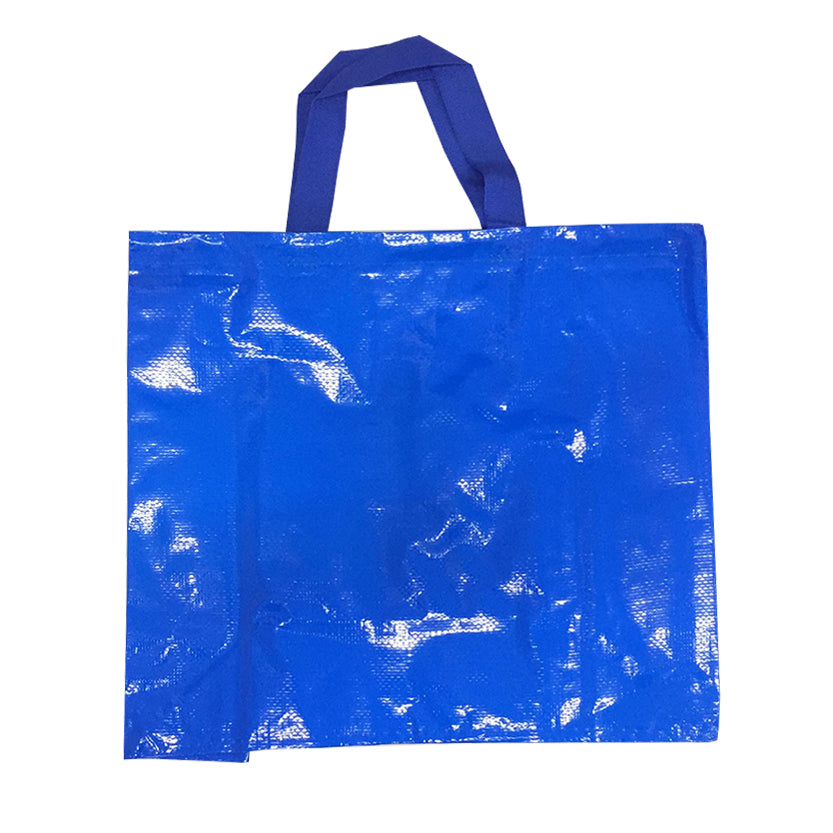 Shopper blu riutilizzabile in plastica 
