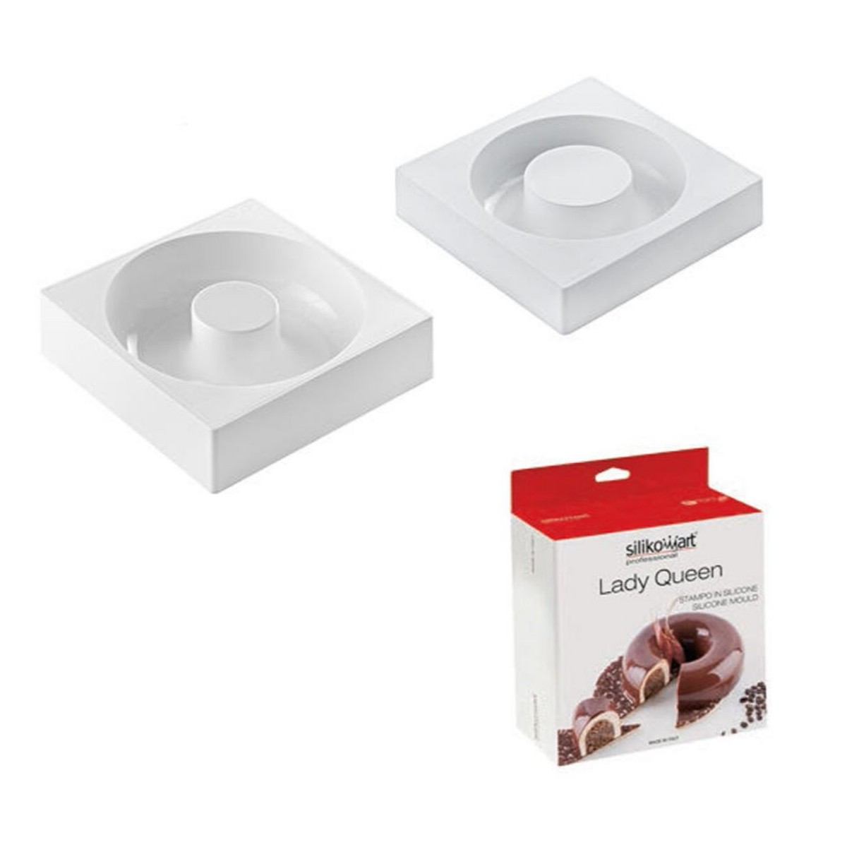 Stampi in silicone per ciambelle e loro confezione 