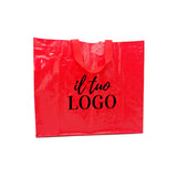 Shopper rossa con il tuo logo 